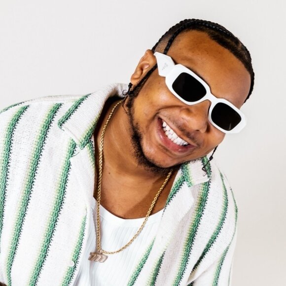 Prada Men Sunglasses Ivory White Dark Gray Rectangle PR17WS 1425S0 NEW - Picture 17 of 17